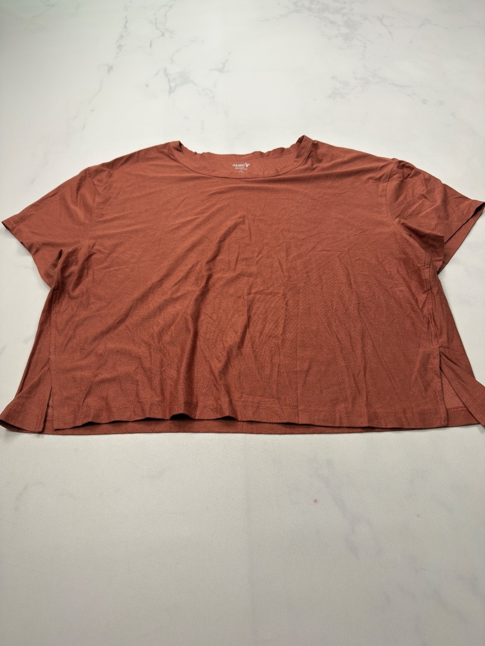 Old Navy T Shirt Rust 2000s Minimalist - Womens L